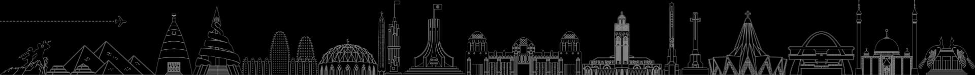 African Monuments Background Image